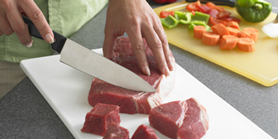 Cross contamination of food.